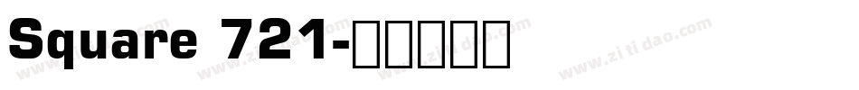 Square 721字体转换
